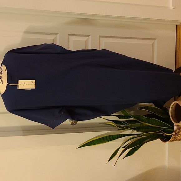 NWT ARABIC KAFTAN MUSLIM BLUE MAXI DRESS sz XL - Picture 5 of 6